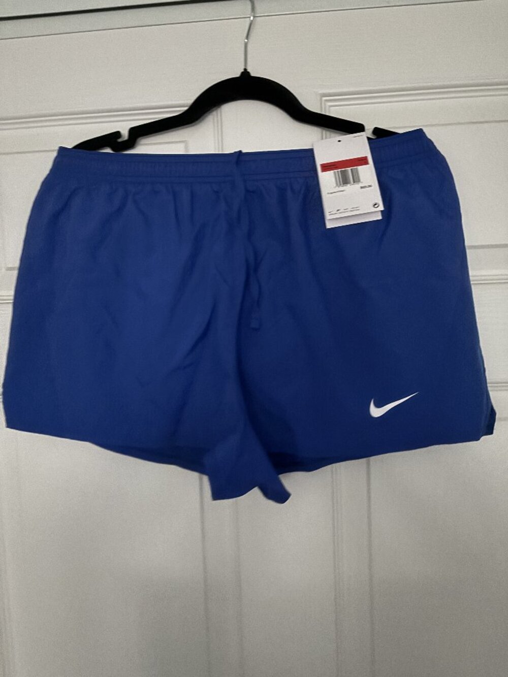 Women's blue Nike running shorts